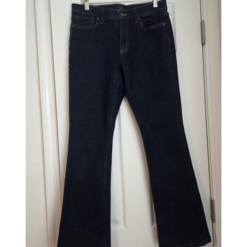 Banana Republic Bootcut Jeans Womens Mid Rise Dark Wash Stretch Denim Blue 29/6